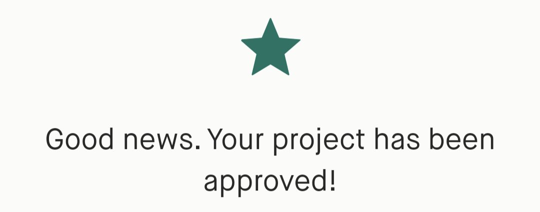 Just got word from #Kickstarter woot woot!