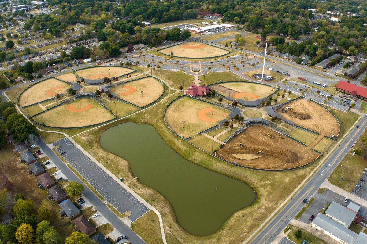 CityofConway's tweet photo. Artificial turf installation has started at Conway Station Park. This project is funded by the American Rescue Plan and should be complete by Spring of 2023. @ConwayParks https://t.co/SoVqGiOvf1