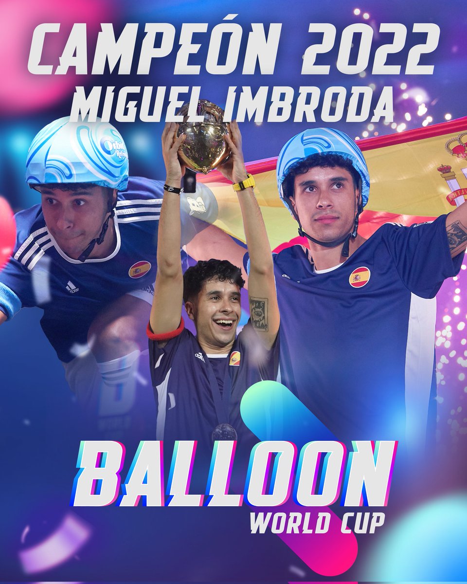 Mr.Balloon 2022 🎈🏆 @miguelimbroda es el nuevo campeón de la Balloon World Cup. ¿Qué te pareció su participación? #BWC22