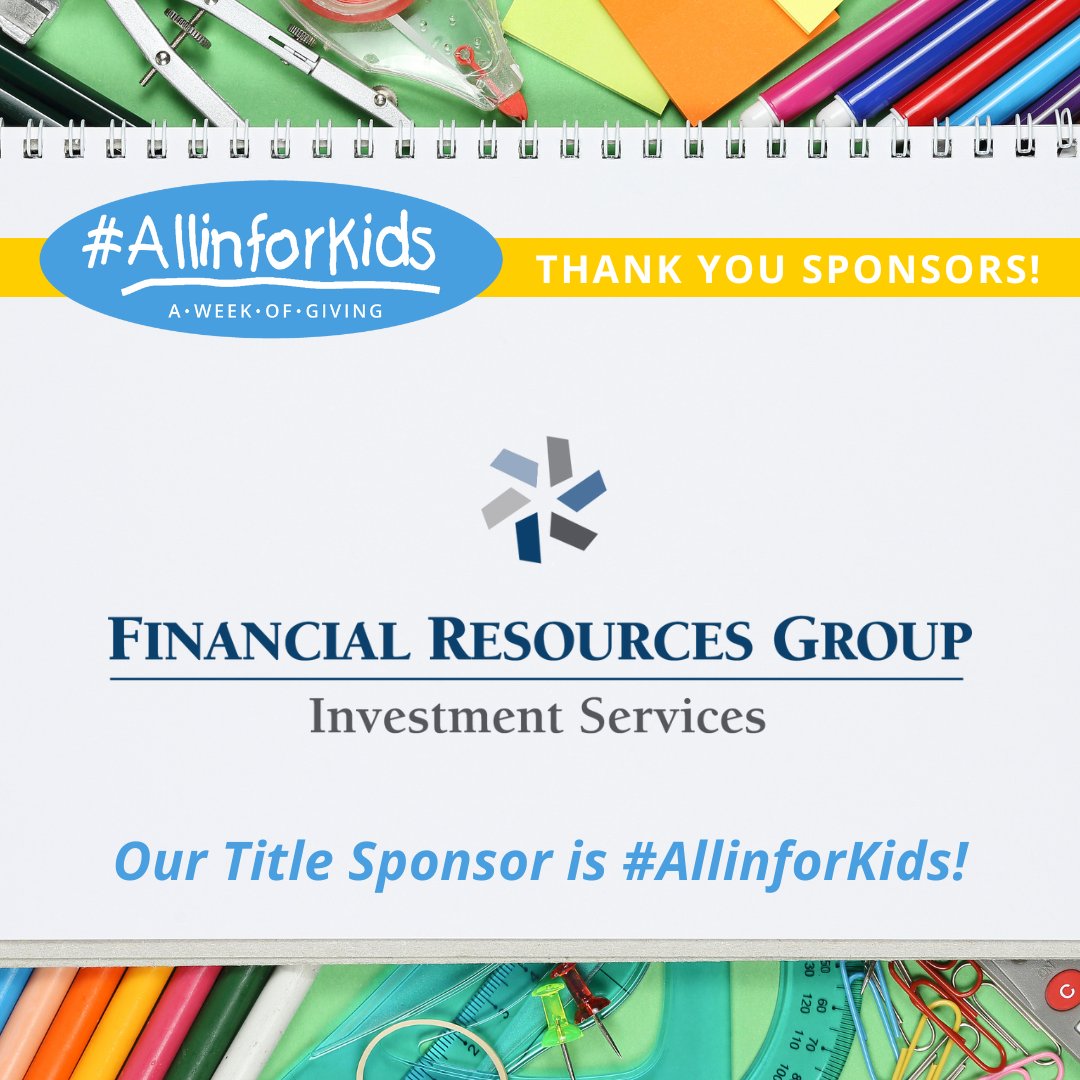 CIS of Char-Meck (@cischarlotte) on Twitter photo Our Title Sponsor is #AllinforKids! Thank you to <a href="/FRGISLLC/">Financial Resources Group Investment Services</a> for joining A Week of Giving and making a difference for young people in our community. The last day of A Week of Giving is tomorrow, so click here to go #AllinforKids with us! justgiving.com/campaign/allin… Our Title Sponsor is #AllinforKids! Thank you to <a href="/FRGISLLC/">Financial Resources Group Investment Services</a> for joining A Week of Giving and making a difference for young people in our community. The last day of A Week of Giving is tomorrow, so click here to go #AllinforKids with us! justgiving.com/campaign/allin…