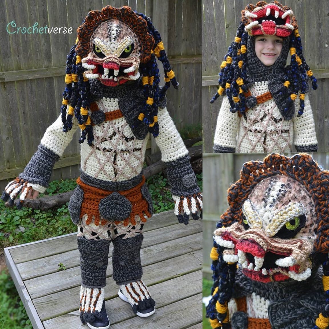 Poor kid, this Crochet shit has gone too far now. #halloweencostume