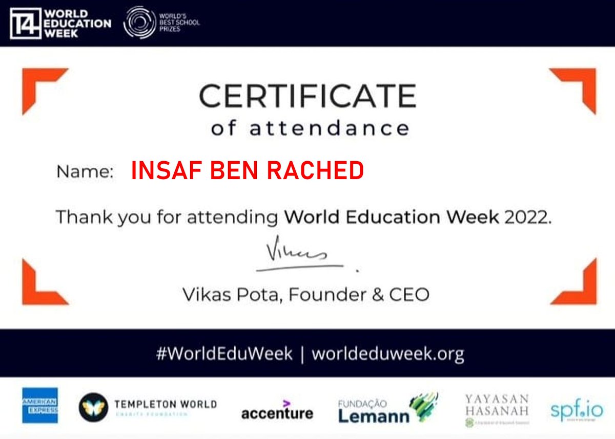 RachedInsaf's tweet photo. Pleased to attend the T4 World Education Week 2022 
T4 Education T4 Education &amp; Our World 
#T4Education #MicrosoftEdu #MIEExpert 
#T4Education #t4eduweek #StrongSchools  #StrongSchools  #Microsoft #WorldEduWeek #WorldEduWeek
 #mieexpert2023 https://t.co/RrJaXTAjhM