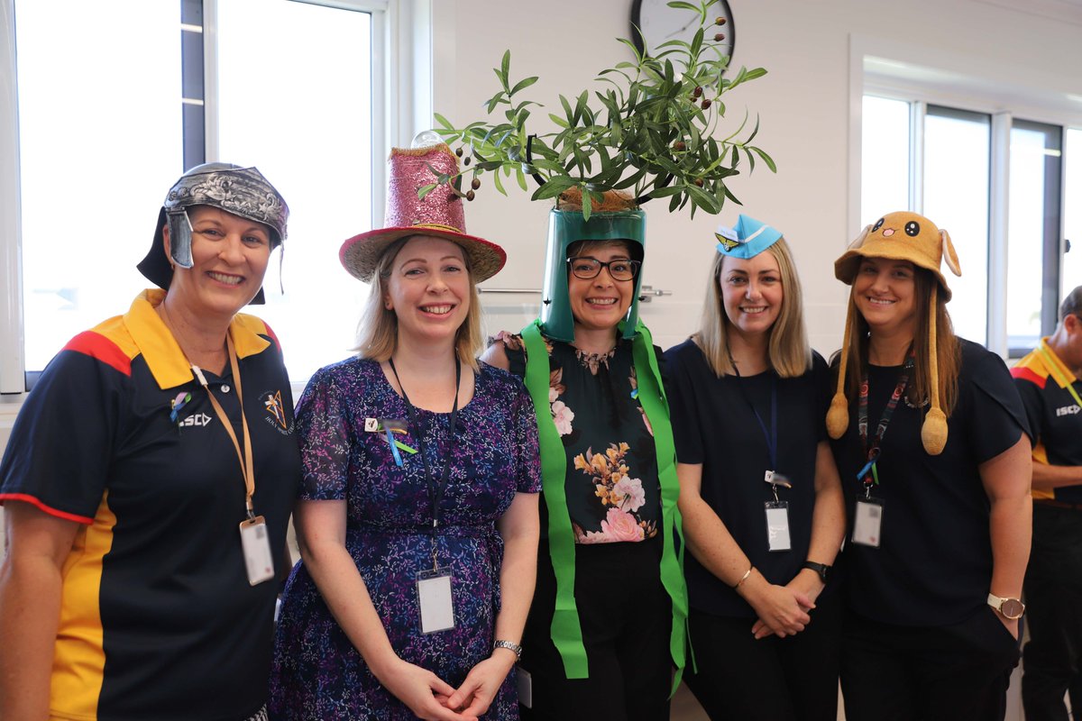 MackayHoly's tweet photo. Hats off to all staff on #WorldTeachersDay2022! We celebrate and appreciate all our staff for the gifts they bring to our College - World Staff Day @ HSC.
#TeachersRock #SupportStaffRule #BeTheDifference #TeamworkMakesTheDreamWork #hscpride https://t.co/WaDV9LcKjO