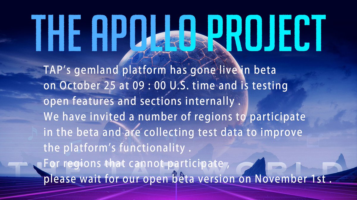 The Apollo Project (TAP) (@taplivegames) on Twitter photo 