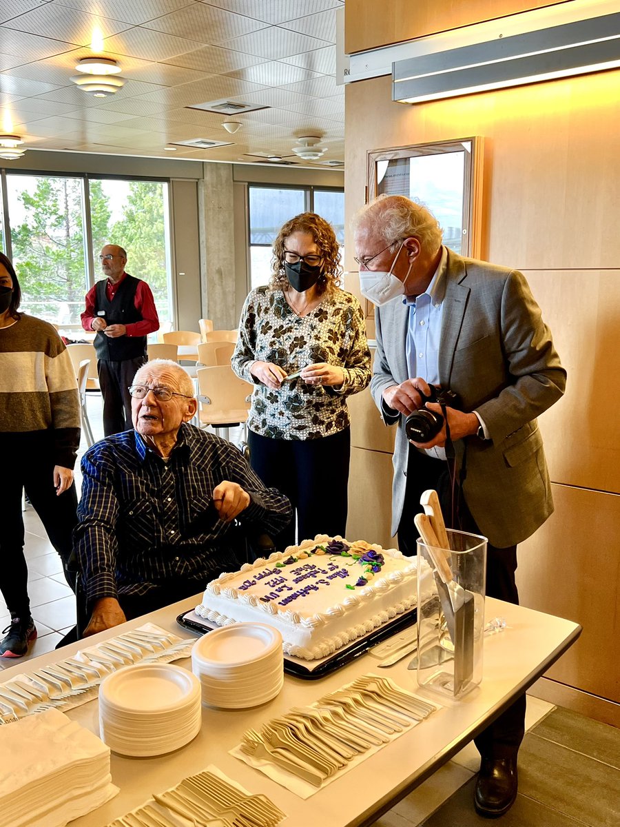 Happy 90th birthday to Allan Hoffman! Celebrating today with the Hoffman Endowed Lecture by Dr. Daniel Cohn.