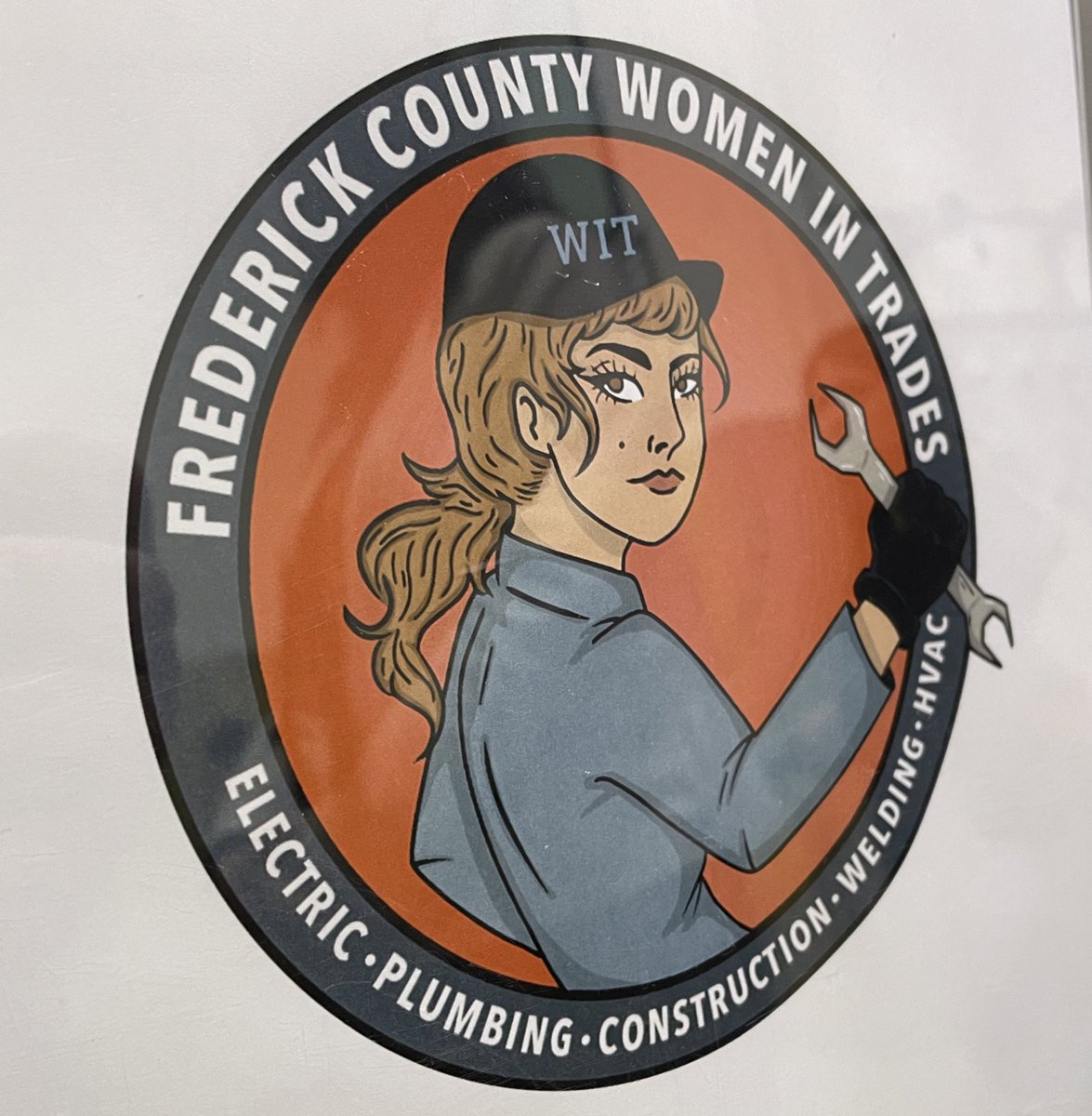 One of the first looks at the brand new Frederick County Women in Trades logo, designed by an <a href="/FrederickCTC/">FCPS_CareerTech</a> student and unveiled at tonight’s open house. #FCPSCTE and the trades are for everyone!