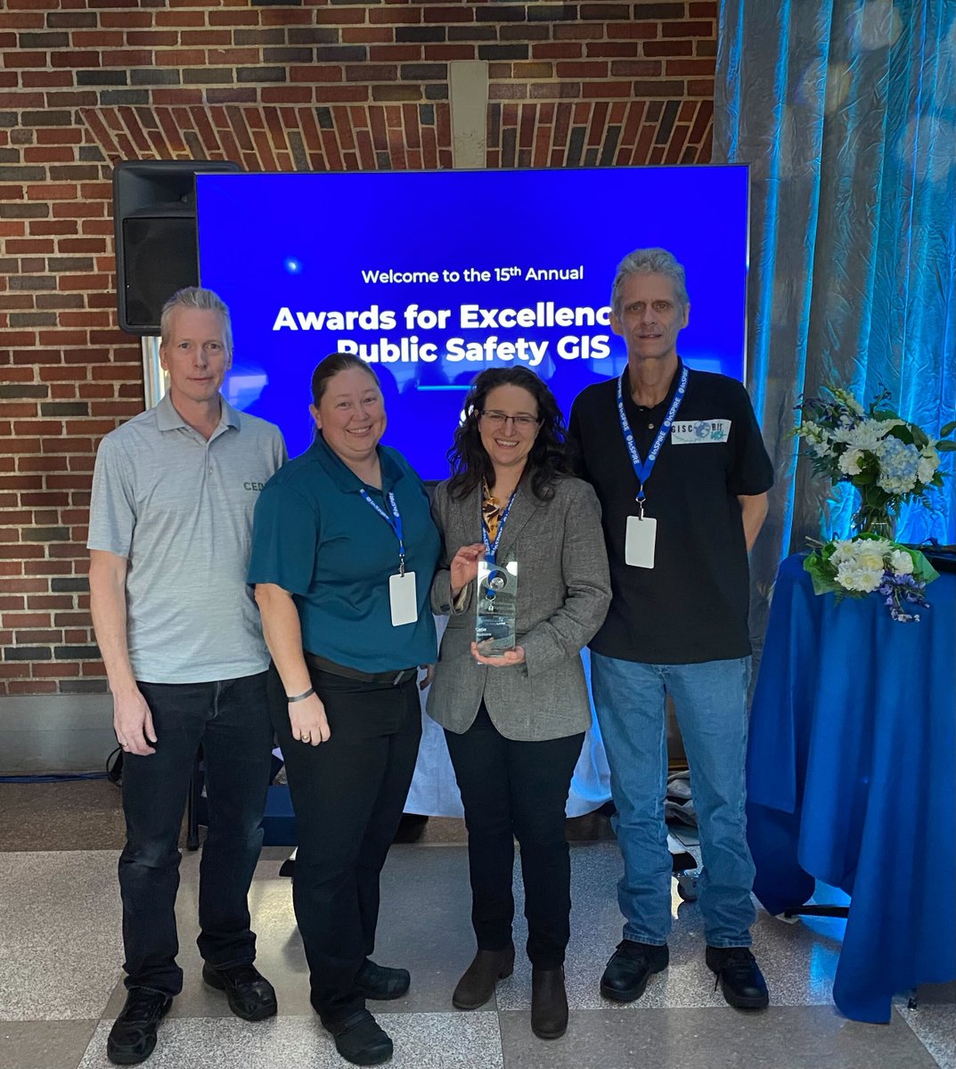 GISCorps and <a href="/CEDRdigital/">CEDR Digital Corps</a> received the <a href="/napsgfoundation/">NAPSG Foundation</a> 2022 Award for Excellence in Public Safety GIS in recognition of the PhotoMapper team's work geolocating photos during national disasters. Thank you to all of our PhotoMapper volunteers for your commitment to #GISforGood!