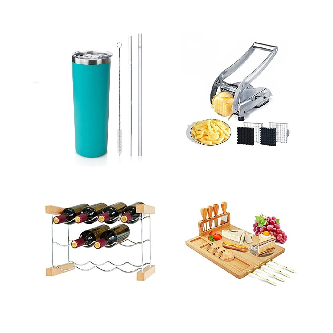 AdeeBlogger's tweet image. 70% Off
Promocode: 70ISOFHB
Amazon Associate Link: amzn.to/3Nb4Jfy #ad
Description: 20 oz tumlers different colors single or 25pcs carton, 3 tier table top stackable wine rack, Bamboo cheese board and knife set and stainless French fry cutter
Ends: 10/29/2022 11:59PM PDT.