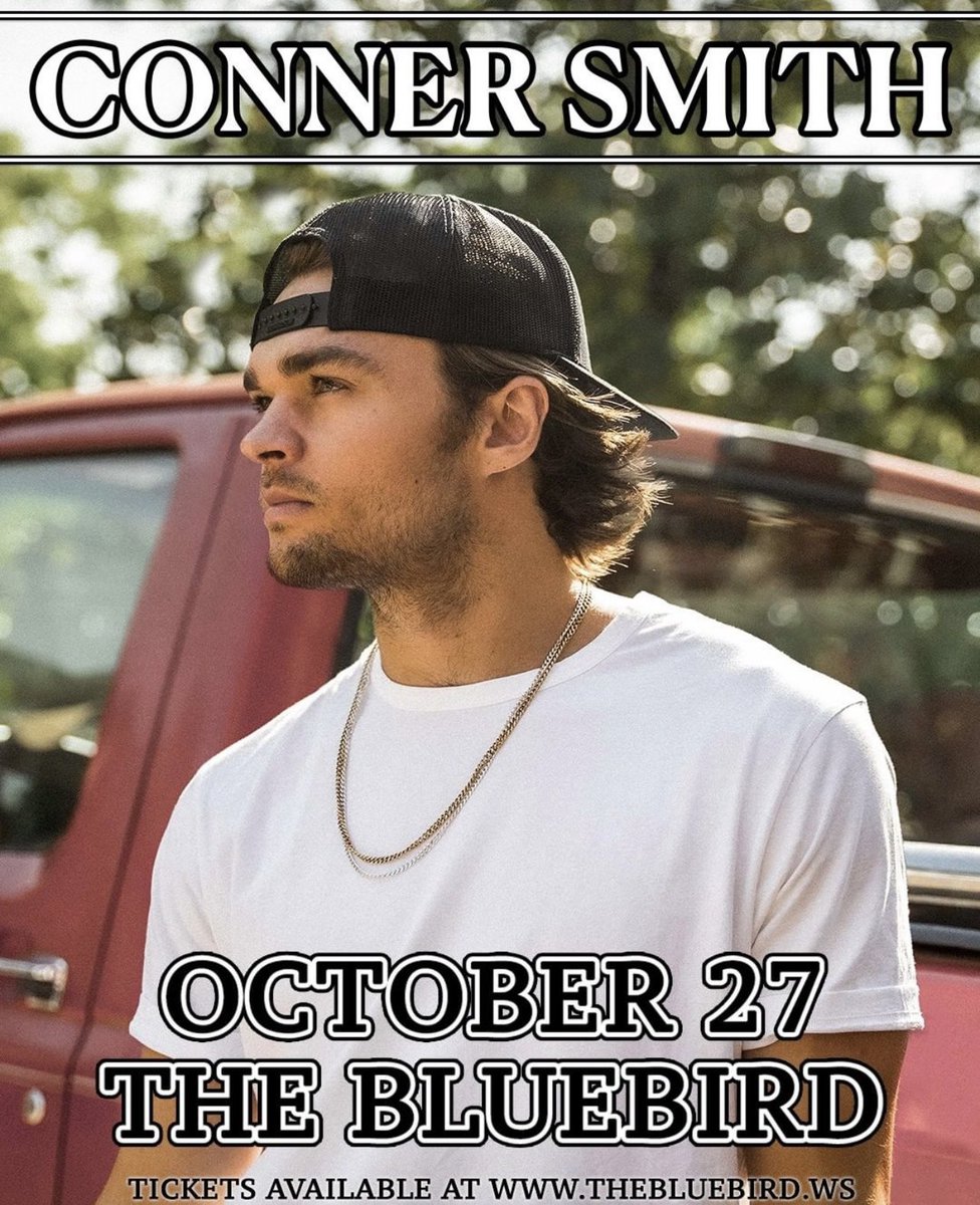 thebluebirdbar's tweet photo. TONIGHT! 
Conner Smith Music w/ Hank Ruff solo acoustic opening up the show ! Make sure to secure your tickets and spread the good word Bloomington! See you tonight, doors open now! https://t.co/uAPB7kZ5Ju