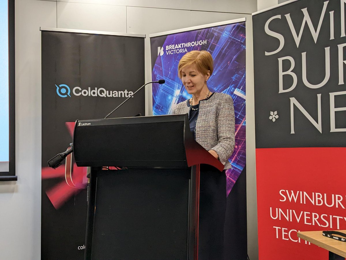 BIG NEWS! We're hosting the new ColdQuanta -Swinburne Quantum Technology Centre as part of a multi-million dollar investment from @breakthroughvic. Thanks to the <a href="/ColdQuanta/">ColdQuanta</a> team for joining us for the landmark announcement this morning! Learn more ➡️ swi.nu/kyhvg