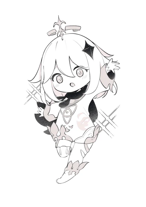 おはよう～旅人!今日の一日頑張って!#原神 #パイモン 
