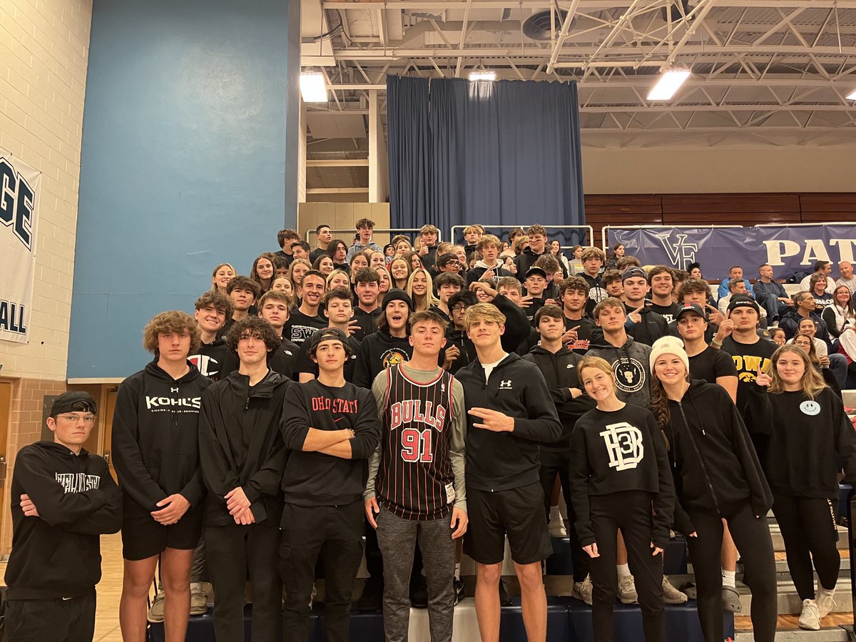 Our kids traveled well for the district final match. Best student section always.