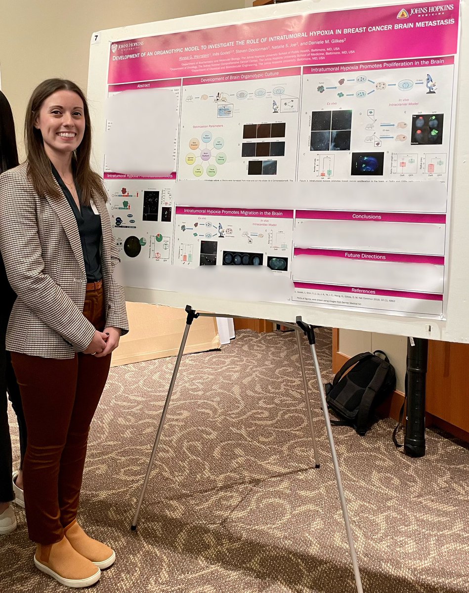 Inês Godet (@inesgodet) on Twitter photo Super proud of my amazing mentee <a href="/AlyssaWeinst/">Alyssa Weinstein</a> for her first poster presentation in grad school <a href="/GilkesLab/">Daniele Gilkes 🇺🇦</a> @JHSPHBMB! 👏
The first of many 😊 Super proud of my amazing mentee <a href="/AlyssaWeinst/">Alyssa Weinstein</a> for her first poster presentation in grad school <a href="/GilkesLab/">Daniele Gilkes 🇺🇦</a> @JHSPHBMB! 👏
The first of many 😊