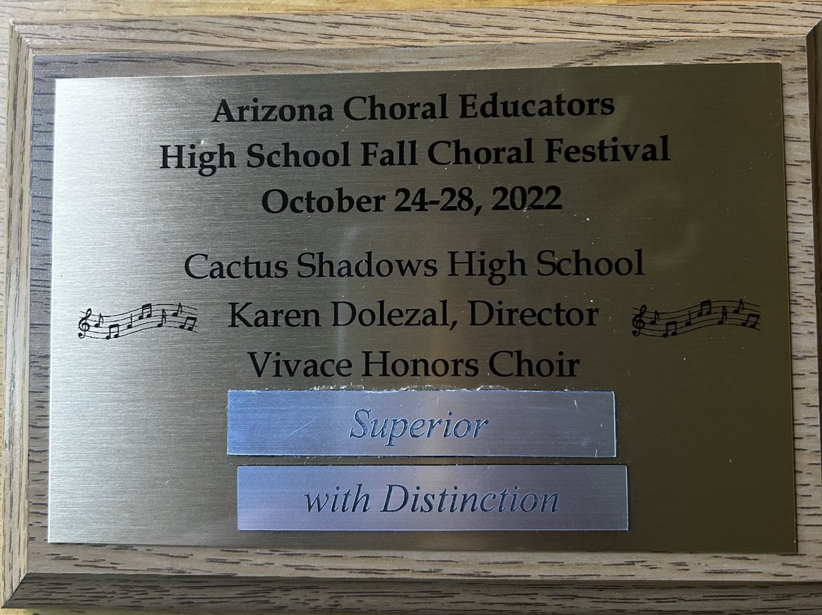choir__cshs's tweet photo. COMPETITION DAY!!! Glad to say Vivace walked out with a superior trophy of distinction! Couldn’t have been a cooler experience! #ccusd #choir #Vivace #competition #superior https://t.co/1Epb0KHFFZ