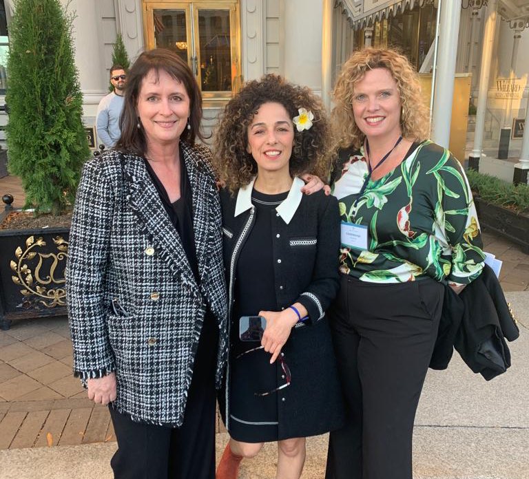 nadinemaenza's tweet photo. While leaving 1st day of the #IRFForum in DC, Charmaine Hedding &amp; I were honored to run into @AlinejadMasih on her way to receive the 2022 Oxi Courage Award. 

So thankful for her strong voice for freedom for the women - and all people - of #Iran. Congratulations! Well deserved! https://t.co/pNG8NSO8nd