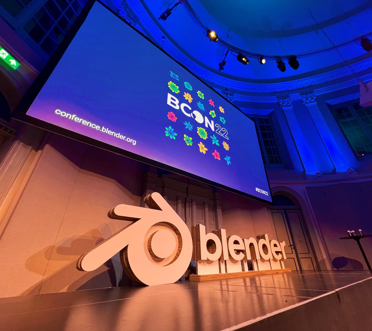 BlenderConf's tweet photo. That's a wrap! Thanks everyone for an amazing first day!

Watch all the presentations from today at https://t.co/MckhJ4LP90 and get ready for two more days of pure Blender fun 🎉 #BCON22 #b3d https://t.co/P8LKrN80GG