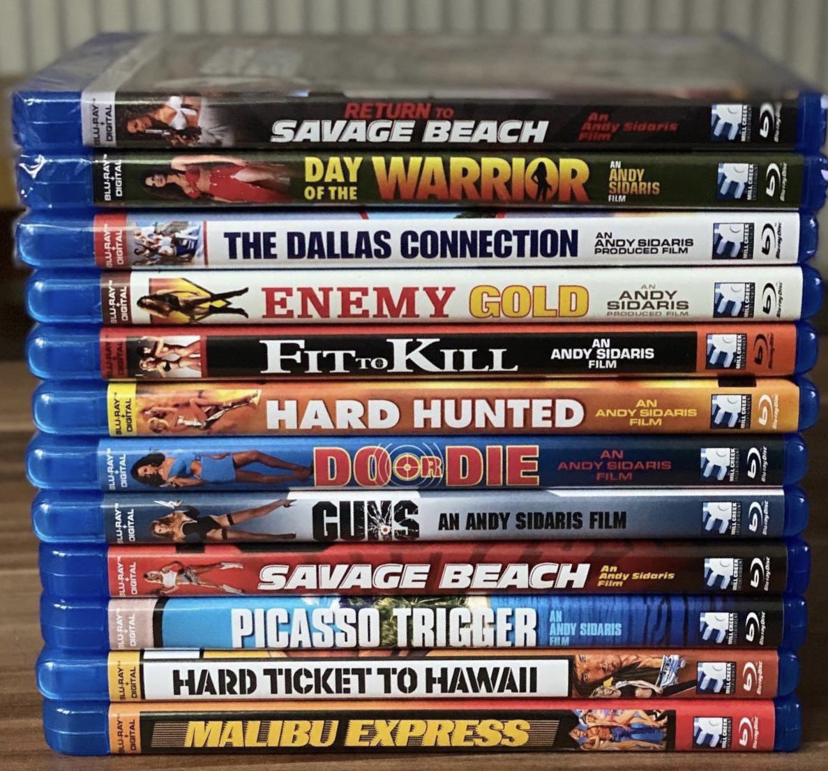 stephenwilson04's tweet photo. Really surprised someone like @101FilmsUK @88_Films or @ArrowFilmsVideo haven't picked up the Andy Sidaris movies for the UK #andysidaris #bulletsbombsandbabes https://t.co/aAMQMGt3my