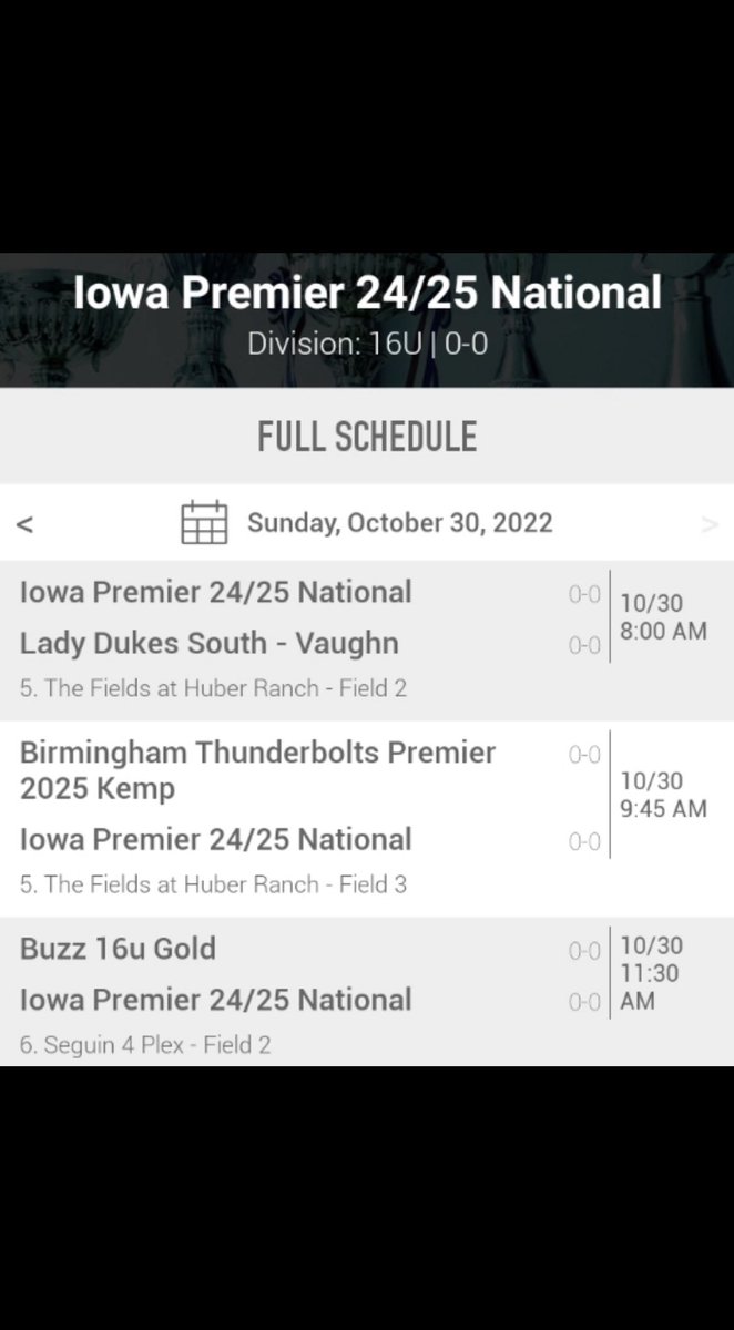 So excited for this weekend in Texas at the TX Bombers Exposure Tournament in New Braunfels, TX. Hope to see you there to watch my Iowa Premier 24/25 National team and I play! Check out my schedule! <a href="/IPF_James5/">Iowa Premier 18U National</a> <a href="/CAnthony021/">Chad Anthony</a> @OliviaHPaz1997 <a href="/Vol_Softball/">Tennessee Softball</a> <a href="/HailStateSB/">Mississippi State Softball</a> @CowgirlSB