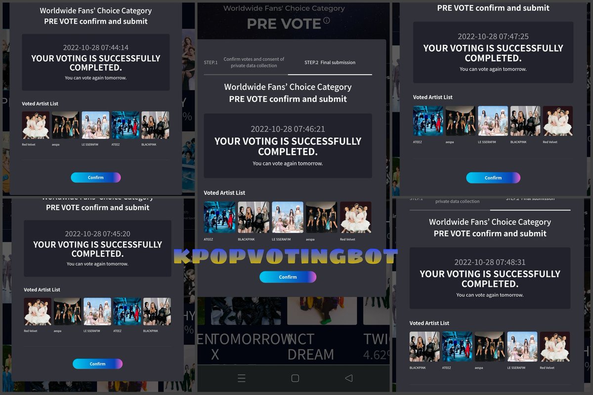 kpopvotingbot's tweet photo. Congratulations, ReVeLuv!! 5 votes were casted to #REDVELVET Good luck ππ
@RVsmtown #MAMA #MAMAVOTE
#kpopbotproof https://t.co/yvE9pfNqn2