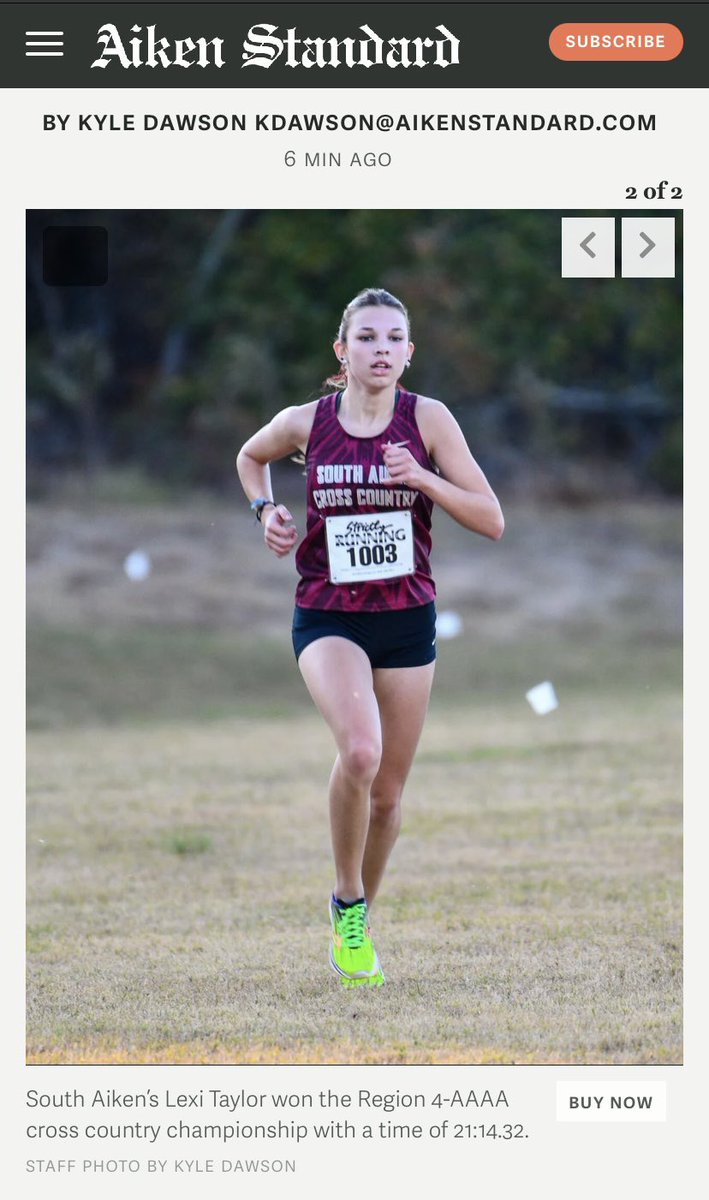 So proud of my girl!!   Region champ!!   Can’t believe this was her last Region race😭😭 postandcourier.com/aikenstandard/…