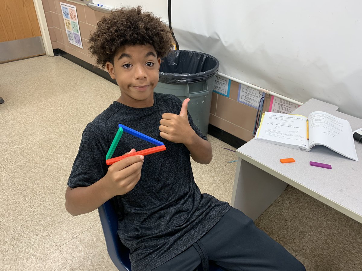 j_eisenberg87's tweet photo. #geometry students @CatonsvilleMS use #anglegs to discover the side-side-side triangle congruence theorem @BCPSMATH @IllustrateMath #learnwithIM #cmsgameon #handsonlearning #supportingthespp #highlyengaged #planningwithfuninmind https://t.co/eiXEK2tkqs