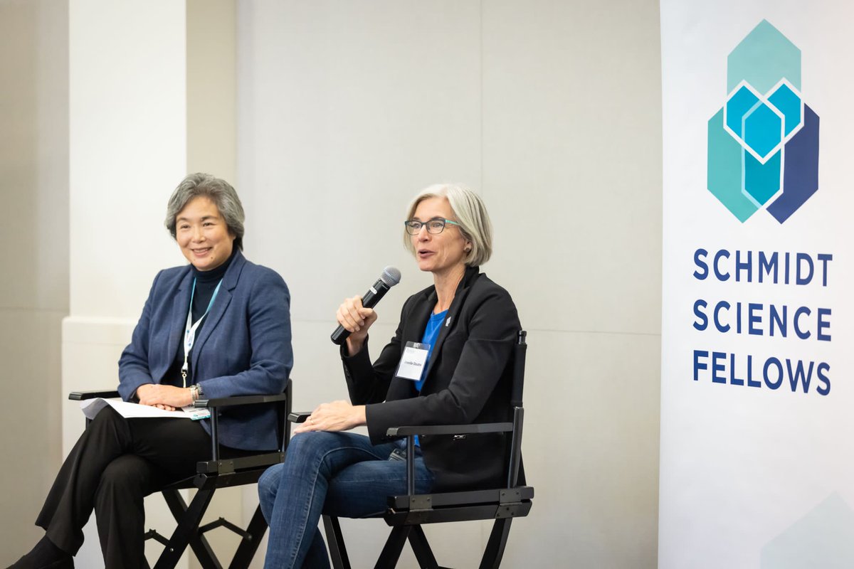 SchmidtFellows's tweet photo. Jennifer Doudna told the @SchmidtFellows earlier today: “You are the leaders of the future. You can change the way science is done in the future.” @doudna_lab @igisci @UCBerkeley https://t.co/zUU5eZisxx