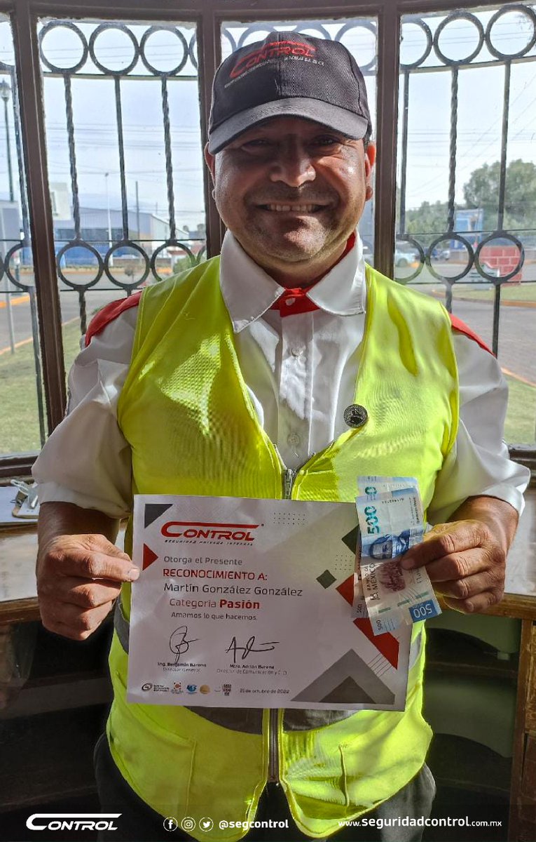segcontrol's tweet image. Hace unos días reconocimos como Héroes Control a nuestros guardias ejemplares del estado de Guanajuato por su destacada labor en sus servicios al cumplir siempre con sus consignas y poner en alto el nombre de Control. ¡Muchas felicidades! #HéroesControl #YoSoyControl