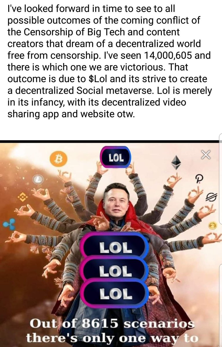 SpongeBobCrypt1's tweet photo. @DeFi_Owl Checkout $LoL https://t.co/ABsWFpDblH https://t.co/QKWPRfIXH2