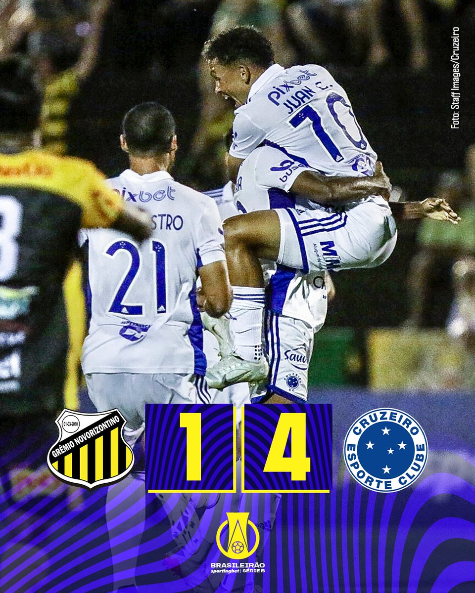 BrasileiraoB's tweet photo. VIRADA CAMPEÃ! 💪

@Cruzeiro volta a vencer e deixa Novorizontino em situação complicada na tabela!

#NOVxCRU https://t.co/2efAXqMxYH
