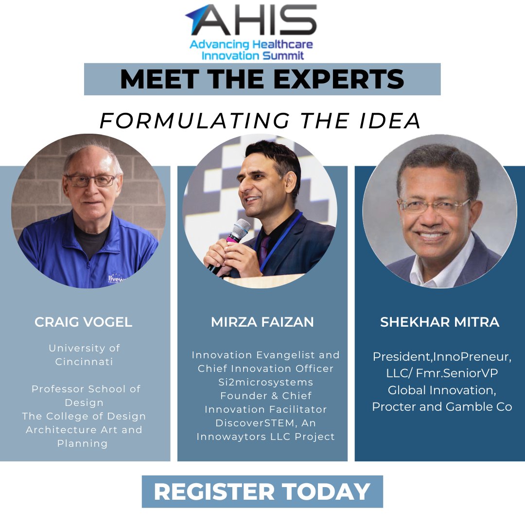 Enjoy a working lunch during #AHIS2022 with the Meet the Experts sessions!
Choose from 4 Q&amp;A sessions &amp; get direct answers from the experts.
Session A: Formulating the Idea
Register to attend the event and choose which session you want to join, by visiting ahisummits.com