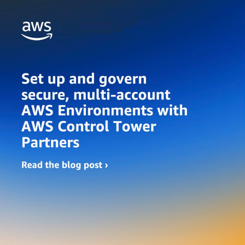 The AWS Control Tower specialization for AWS Partners with AWS Control Tower service & software offerings is now live! 🎉 AWS customers can choose customized services & software solutions from AWS Partners that complement AWS Control Tower. go.aws/3TYgTKI