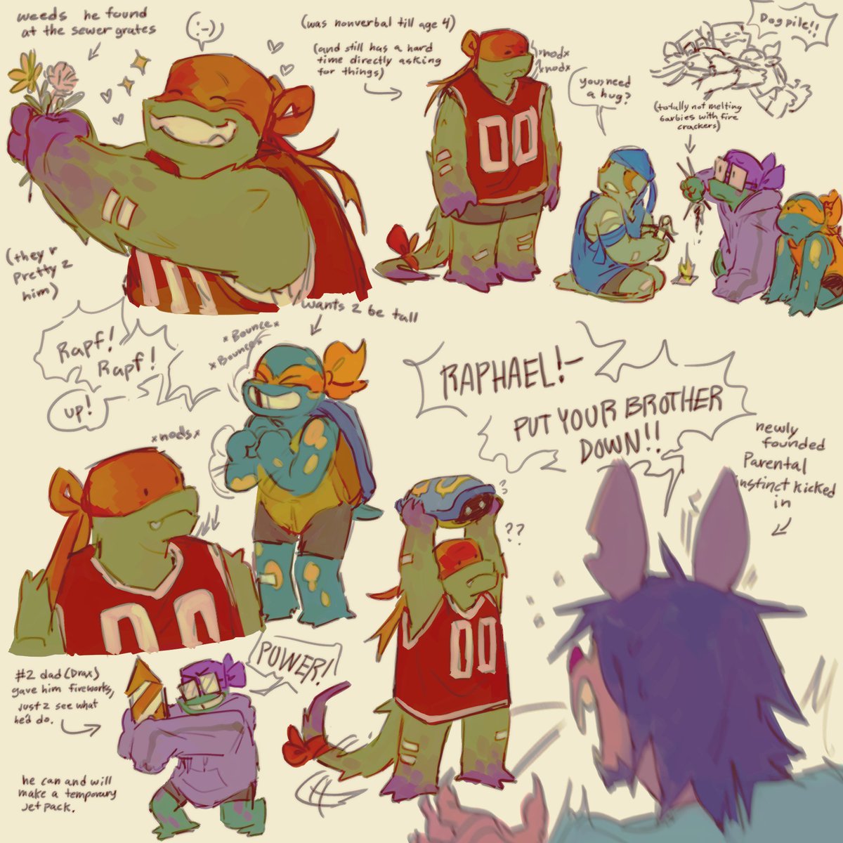 more of the baps!! (totally not inserting the fact i used to melt plastic toys with fireworks when i was 6, but you cant tell me they wouldnt) #rottmnt 