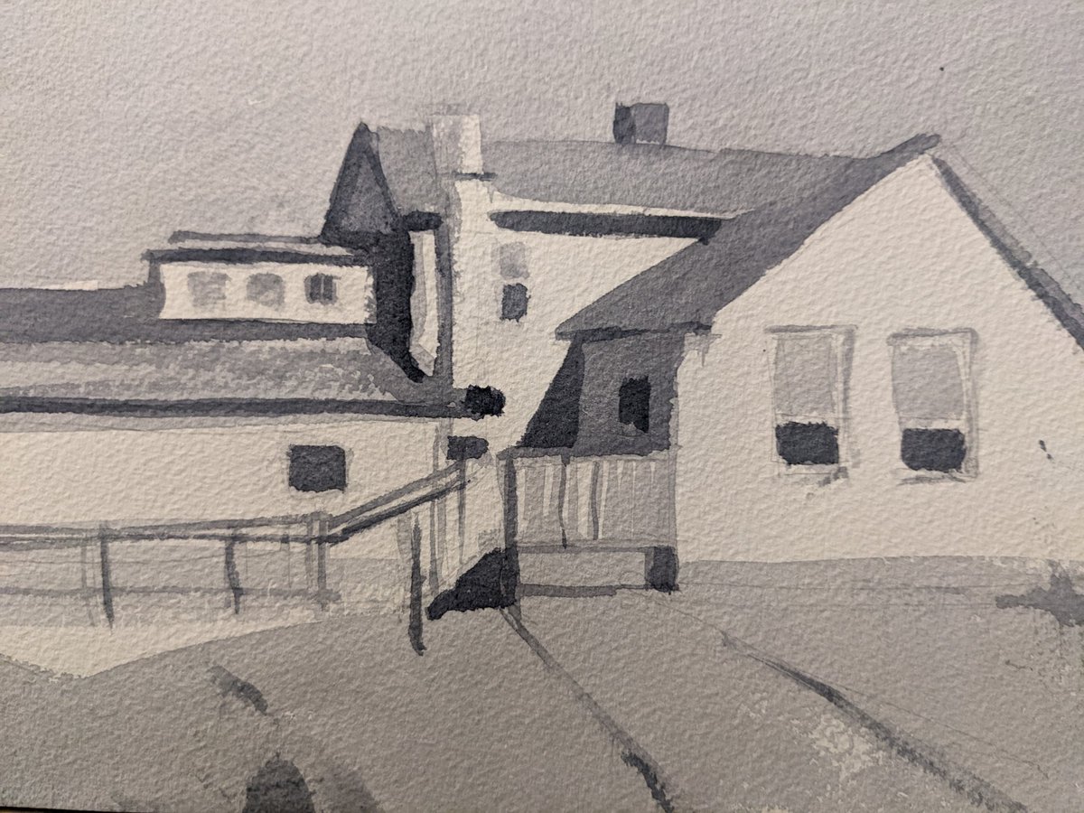 _toddanderson_'s tweet photo. Value study for Bagel &amp; Deli. #watercolor #watercolorpainting #watercolour #watercolourpainting https://t.co/e4zmaG9esq