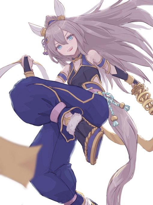 手描きイラスト　色鉛筆画　ウマ娘　アストンマーチャン アストンマーチャン(ウマ娘) 「マーチャンアクスタ～ かわいい」|久遠