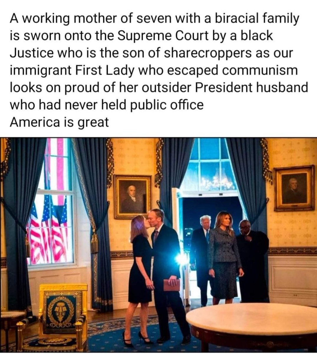 Amy Coney Barrett took her seat on the SCOTUS two years ago today. Below is a memory from my FB. Read the words a couple time...🇺🇸🇺🇸🇺🇸