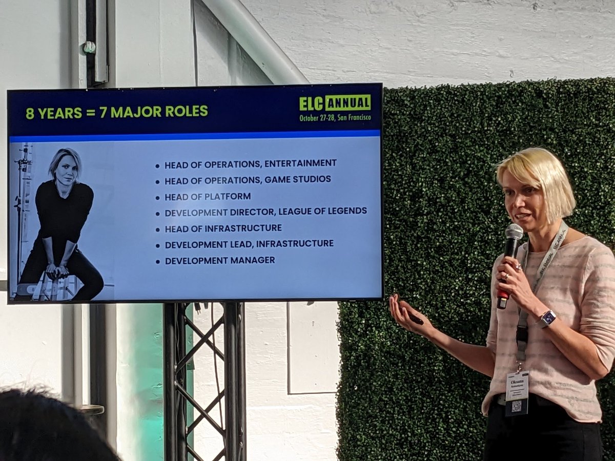 In person conference? Yes! It was so much fun to MC a talk track at <a href="/sfelc_/">ELC</a> today. Some impressive speakers. Nice bonus to see Elif and <a href="/sj_k/">Sergei🇺🇦</a> !