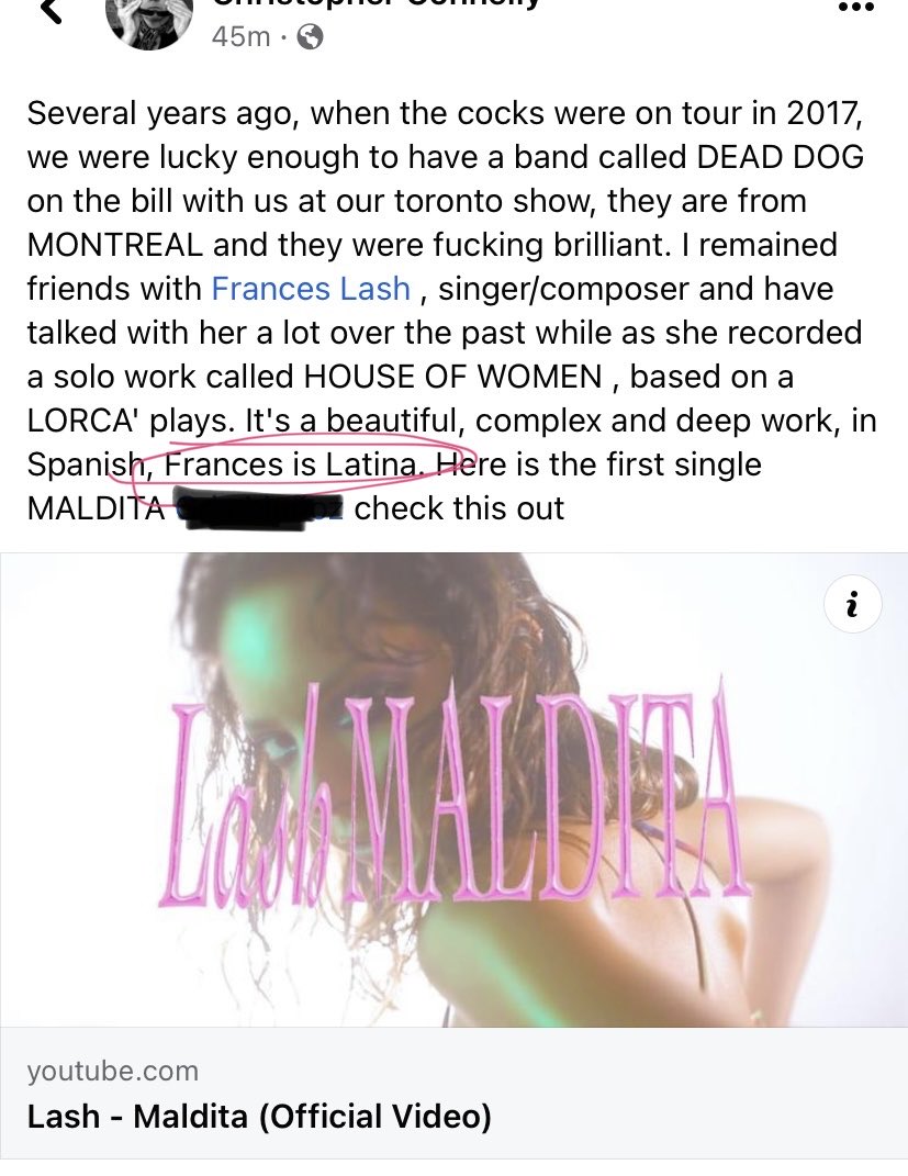 even here… in a lovely note from one of my idols on the release of our video… seems… questionable 🤦🏽‍♀️

ill save him the embarrassment 🥹