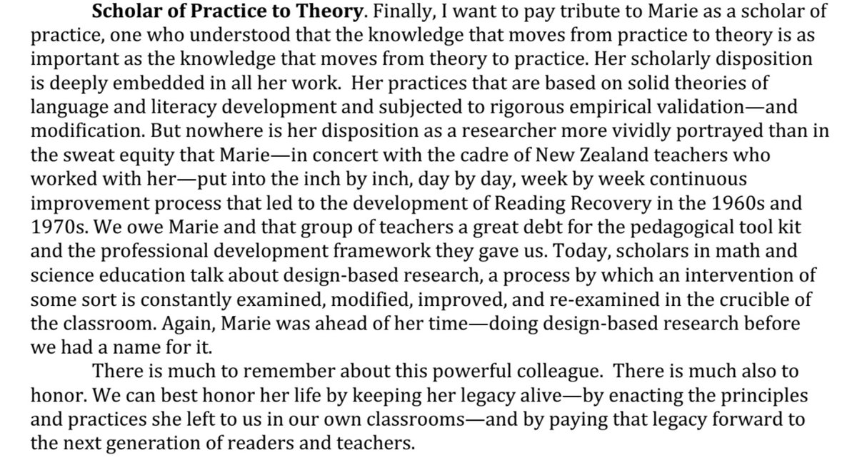 HelenProulx2's tweet photo. Celebrating Dr. Marie Clayโs contribution to the field of education, @PDavidPearson reminds us that her work should be celebrated. Letโs reject the story theyโre trying to sell.
#MarieClay
#ReadingRecovery https://t.co/tQyn4xB46P