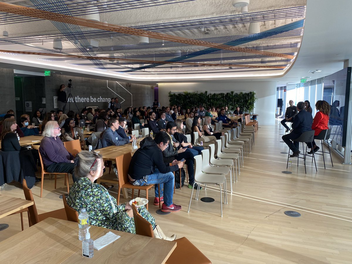 MatthewSoeth's tweet photo. @AllTechIsHuman #ResponsibleTechMixer in San Francisco. Great panel on the state of responsible tech, how folks got in this profession, and networking! Great wvent #trustandsafety https://t.co/v8GwF82j7U