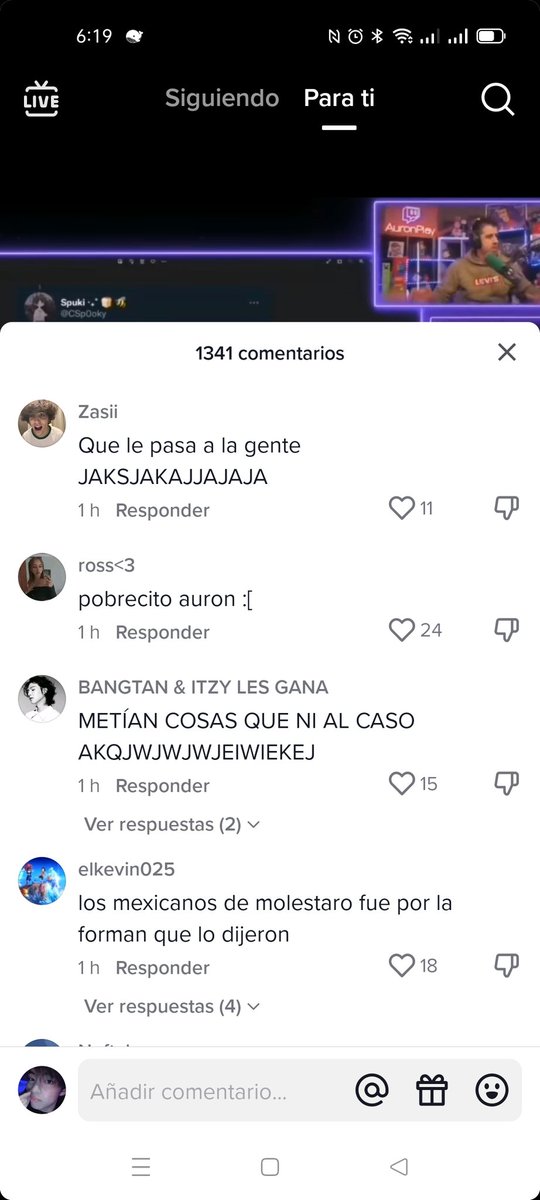 rubiusnastyy's tweet photo. la diferencia de los comentarios sobre lo que dijo auron y lo que dijo Ruben xd https://t.co/0OBpVkH576