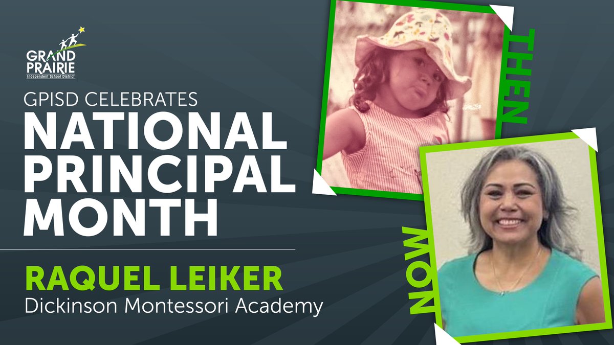 grandprairieisd's tweet photo. Being an active participant in all sponsored clubs on campus is something that Raquel Leiker enjoyed while a student. Now that she is Principal at Dickinson Montessori Academy, she loves building relationships with her students. #NationalPrincipalsMonth #WeAreGPISD https://t.co/ySv72fupyH