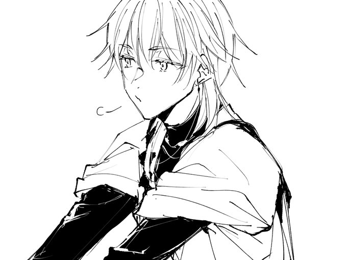 #黒インナー内番服鶴丸国永祭
きみはこの装いが好きだもんなあ。 