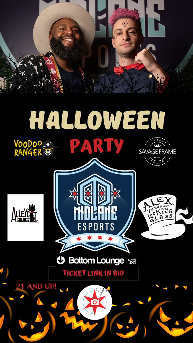 CosMeetupChi's tweet image. We can't wait to see you Friday night at @MidlaneEsports - Tickets are on sale now bit.ly/midlaneesports2 and will be available at the door!