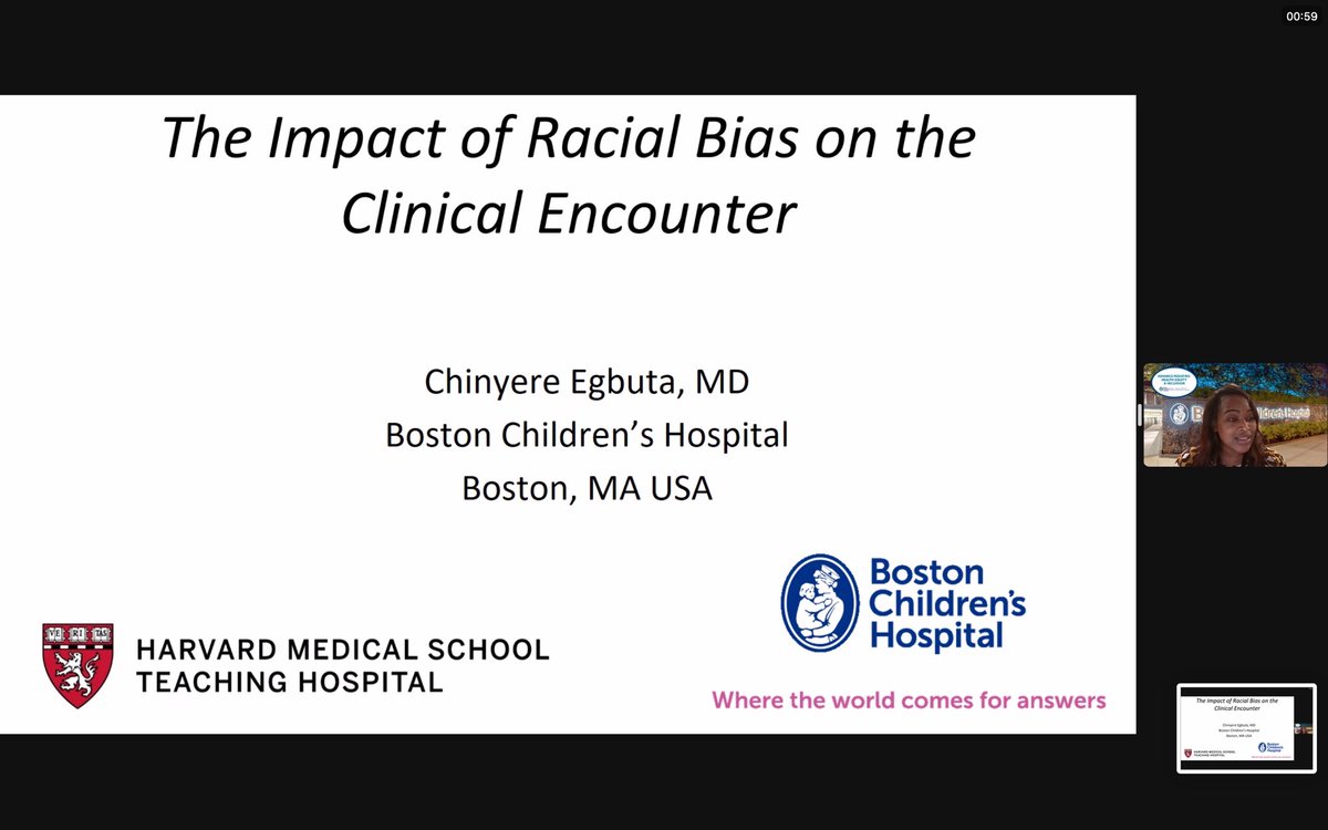 An AMAZING grand rounds this morning from the lovely Dr Chinyere Egbuta on such an important subject. As guardians of some of the most vulnerable, we need to understand how our actions truly do impact our patients! Thank you Dr Egbuta! @bch_anesthesia #SPADEI #pedsanes