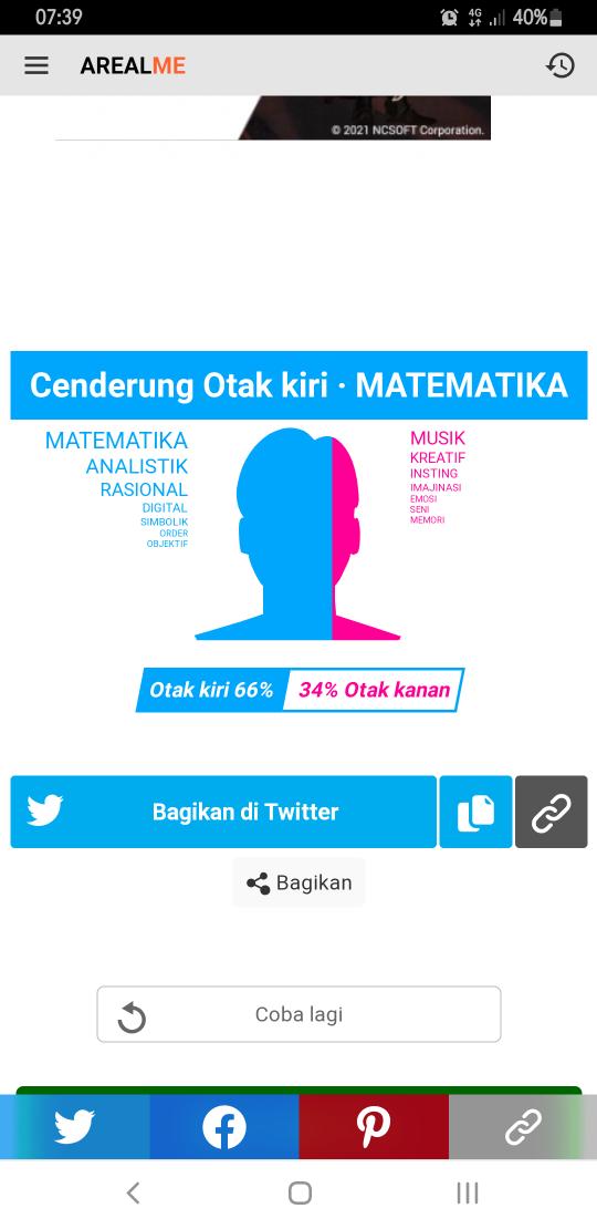 vialyxl's tweet photo. Ikutt #TesOtakKiriatauKanan https://t.co/obp57Mgxlz