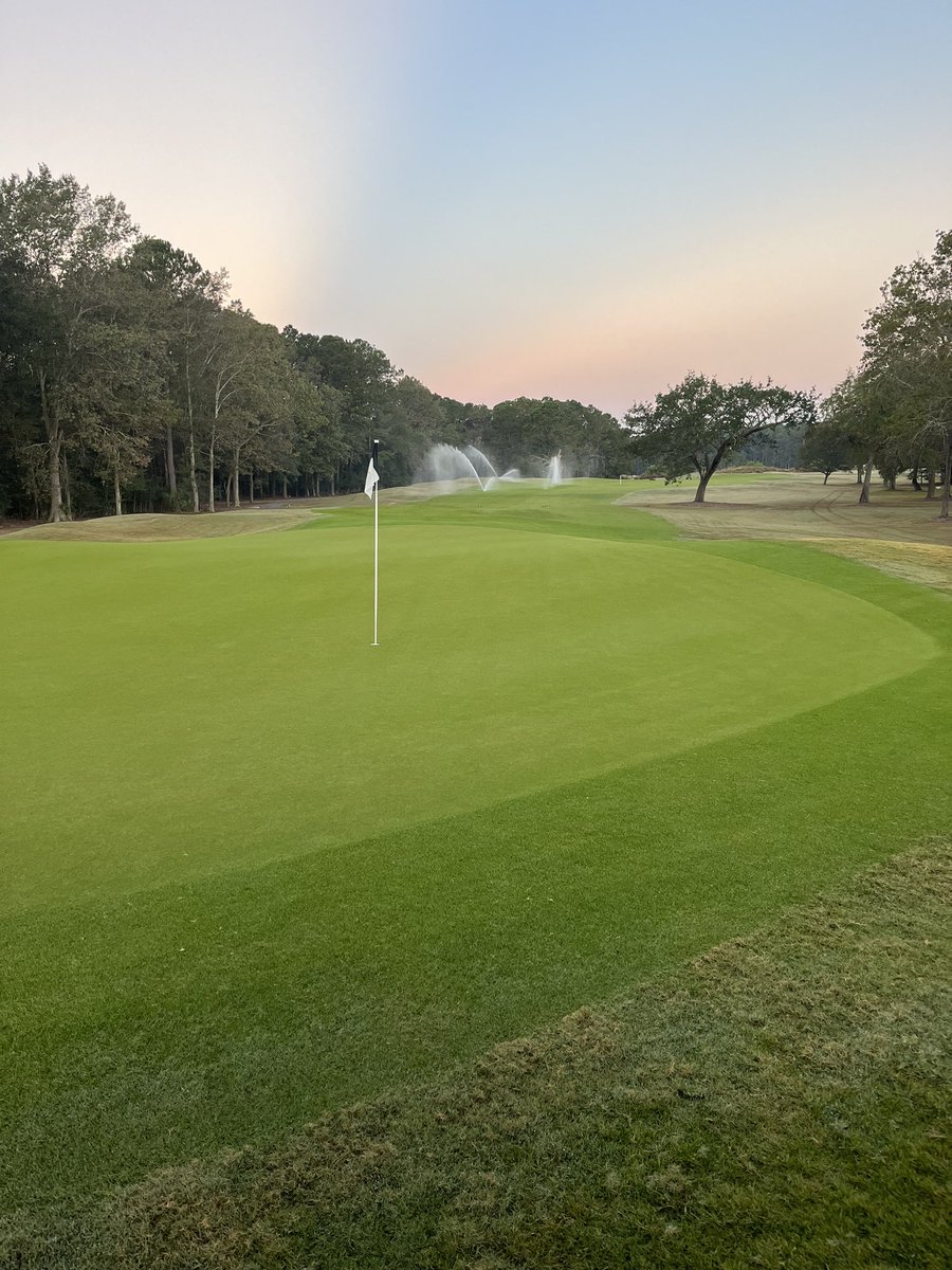 reeebert's tweet image. Been busy the last 2 weeks @DWGolfClub !  1st cut on the overseed and the 3 rd cut today!   So proud of the crew !   This ain’t no hobby @turfmonkeyboy !