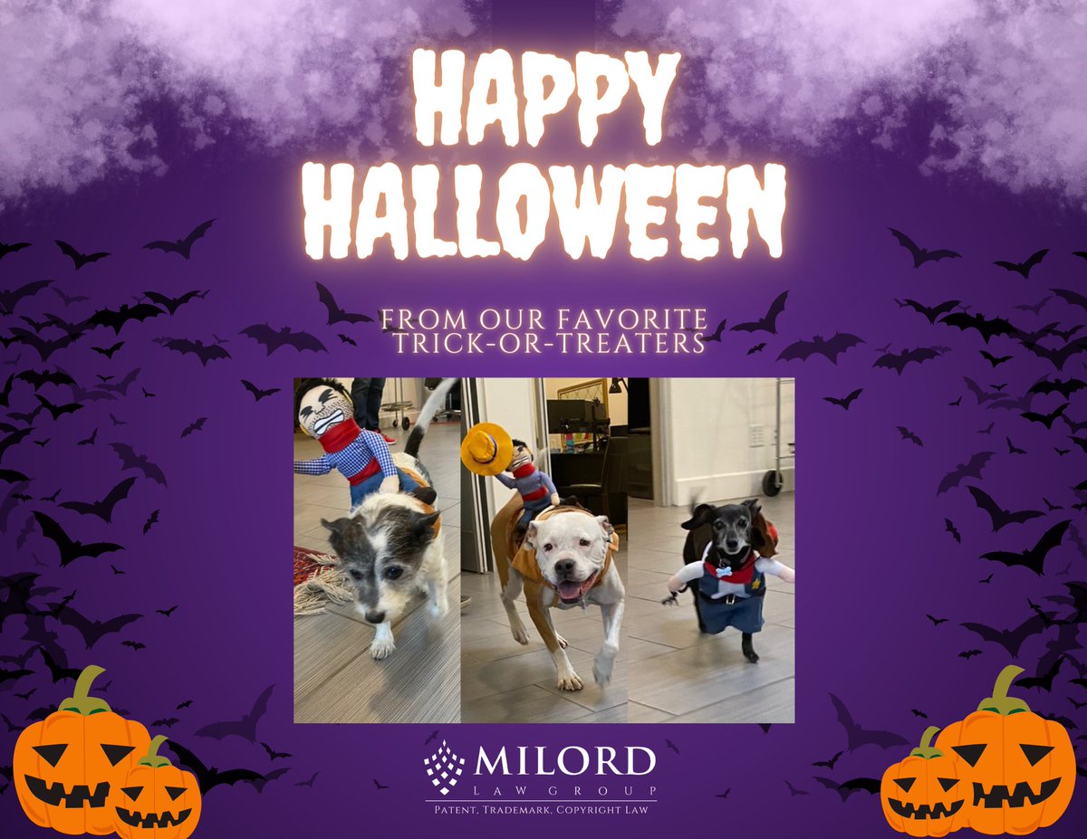 IPLawyersLA's tweet photo. Happy Halloween from our law firm and our trick-or-treaters! 🎃🪦🐈‍⬛ https://t.co/NlQrjGUlXx