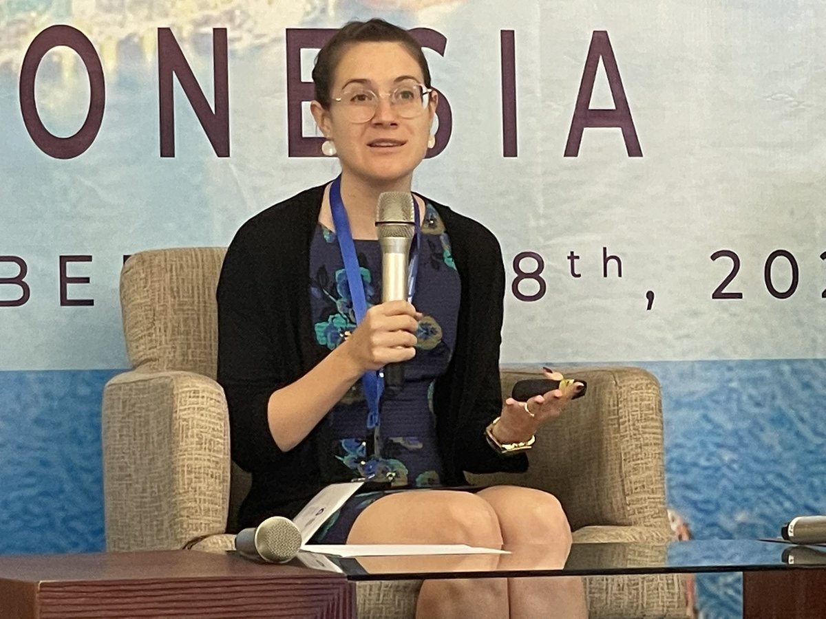 maria_skipper's tweet photo. Indonesia 🇮🇩 has a huge potential in making shipping first off takers of green fuels. A large domestic fleet, some of the busiest waters travelled by international shipping and natural resources for hydrogen production. Interesting insights from Katrina Abhold @glmforum https://t.co/x0GM6uJQ6u