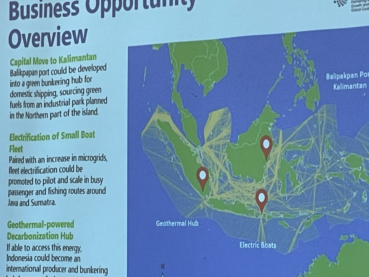 Indonesia 🇮🇩 has a huge potential in making shipping first off takers of green fuels. A large domestic fleet, some of the busiest waters travelled by international shipping and natural resources for hydrogen production. Interesting insights from Katrina Abhold <a href="/glmforum/">Global Maritime Forum</a>