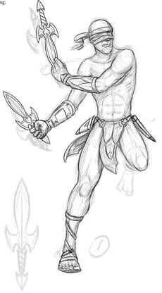 From the archives:  Some fun concept art for the Trilian Mist Dancer. Full Brightsword profile up on <a href="/WorldAnvil/">World Anvil</a>!  worldanvil.com/w/faelon-dgsga… #ttrpg #rpg #warmongers